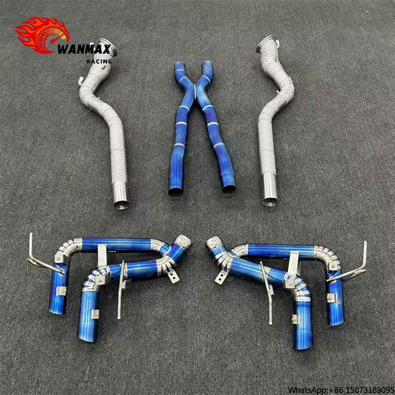

Performance Valveless Exhaust System for Purosangue (FUV) 6.5L V12, Full Blue Burnt Finish High Power & Aggressive Sound