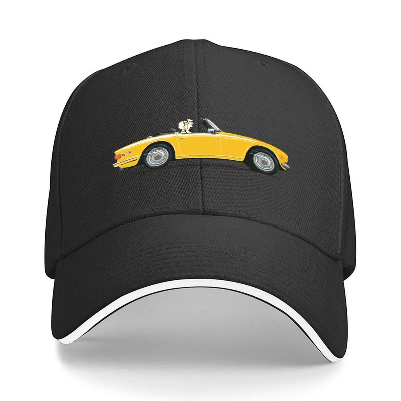 

Inca Yellow color TR6 – the Classic British Sports Car Baseball Cap Cosplay Golf Hat Man hats for men Sunhat For Women Men's