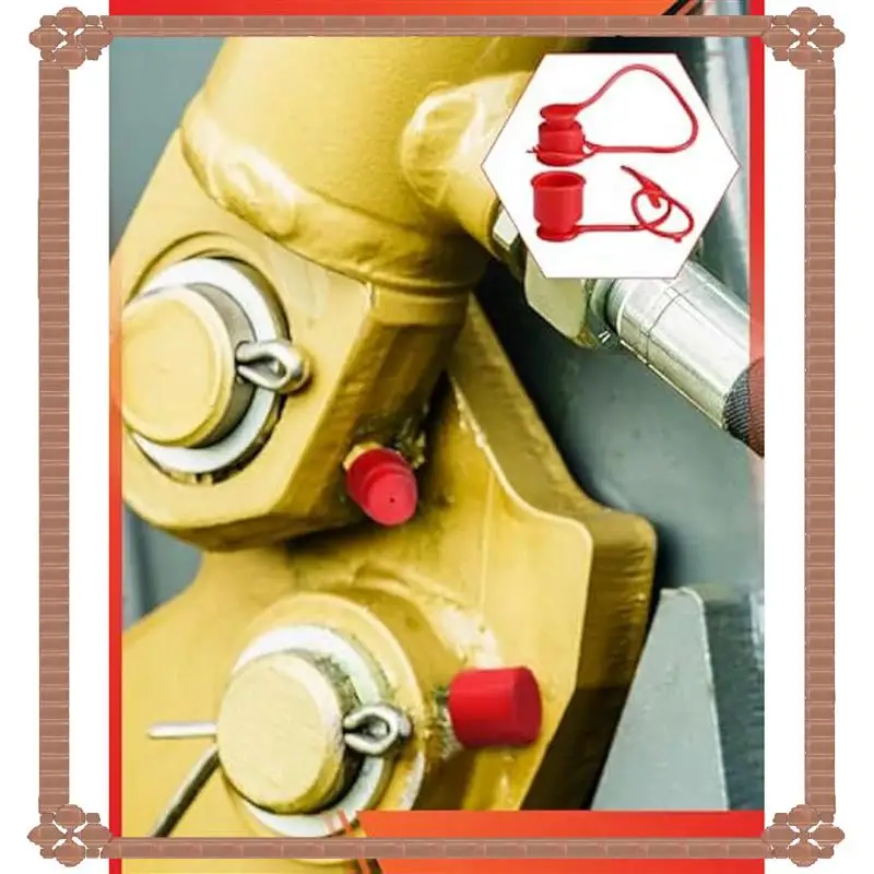 Consegna in 24 ore 8 set Tappi antipolvere e tappi per accoppiatore idraulico da 1/2 pollici Cappucci antipolvere idraulici resistenti per accoppiamenti idraulici
