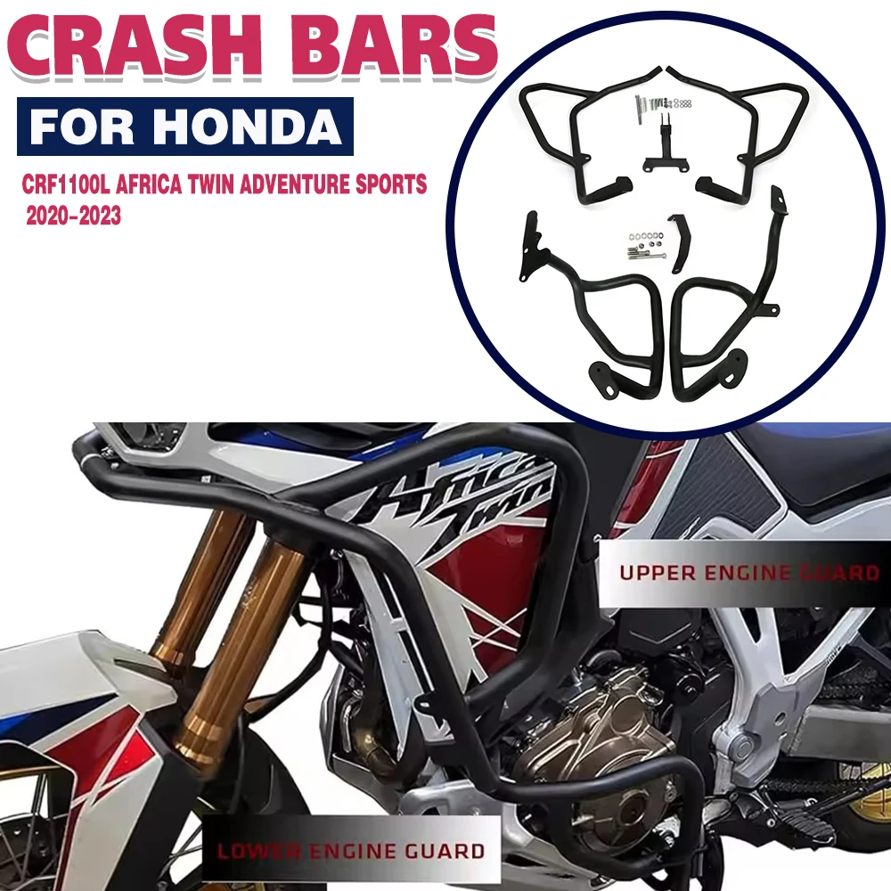 

For Honda CRF1100L CRF 1100 L Africa Twin Adventure Sports DCT 2020-2023 Highway Engine Guard Crash Bumper Stunt Cage Protector
