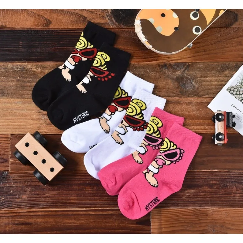 Children's Socks Parent-child Cute Cotton Cartoon Trendy  Baby Girls Stockings Kids Sock