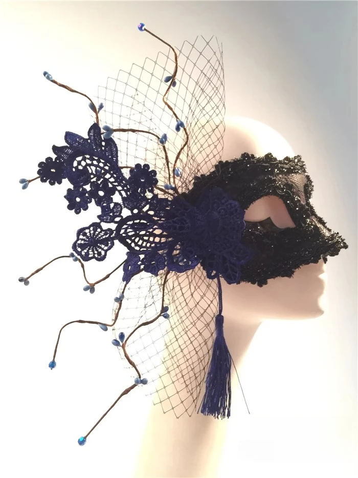 

Красивая женщина, маска на половину лица, ежегодный костюм, вечеринка принцессы, маска для вечеринки, маска с бахромой по бокам и цветком