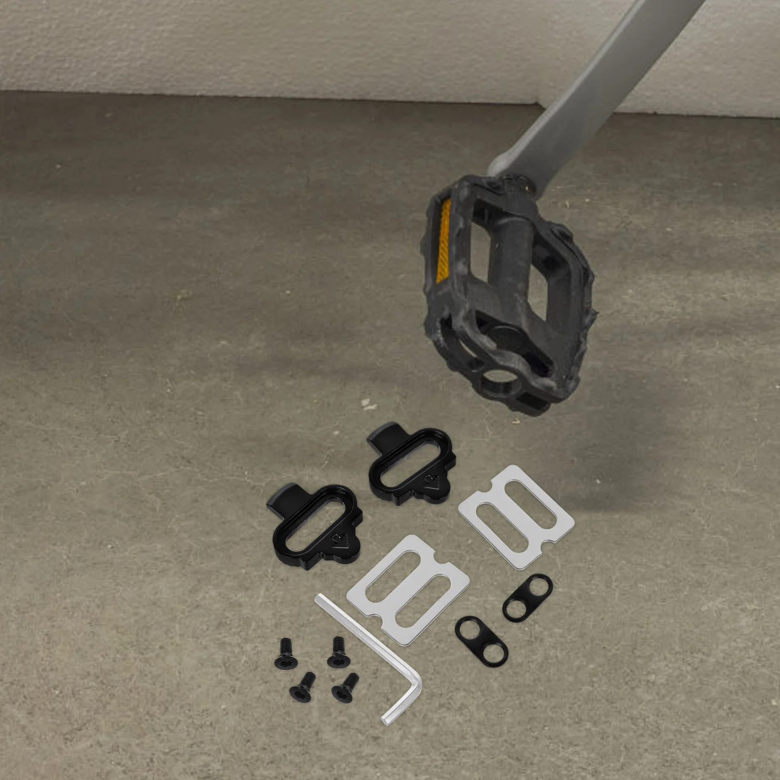 

1Set Bike Pedal Cleats Metal Durable Selflocking Mechanism for Road Mountain Cycling Replacement Shoe Clips Cycling Parts