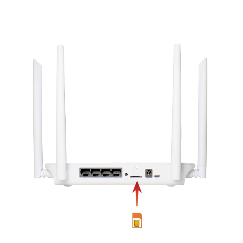 4G LTE屋内CPE Wi-Fi無線ルーター 4アンテナ 300Mbps FDD/TDD 4G LTE USBモデム SIMカード付き
