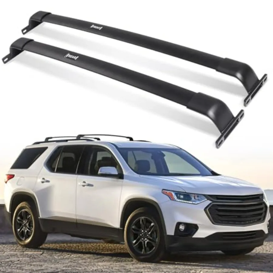 

220 LBS Roof Rack Cross Bars Fit for Chevrolet Traverse 2018 2019 2020 2021 Black Crossbars Luggage Carrier Bars