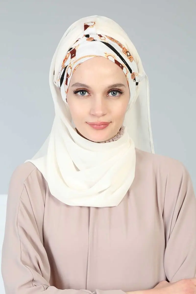 Chal elegante de gasa de algodón peinado