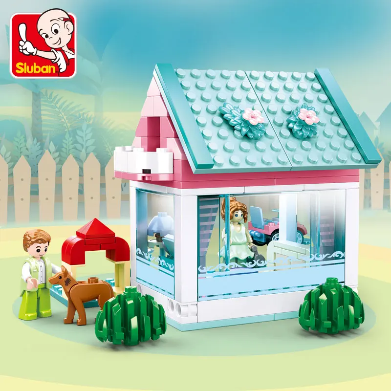 

Sluban Building Block Toys Girls Dream Creator B0821 Sweetie House 244PCS Mini Cabin Bricks Compatbile With Leading Brands