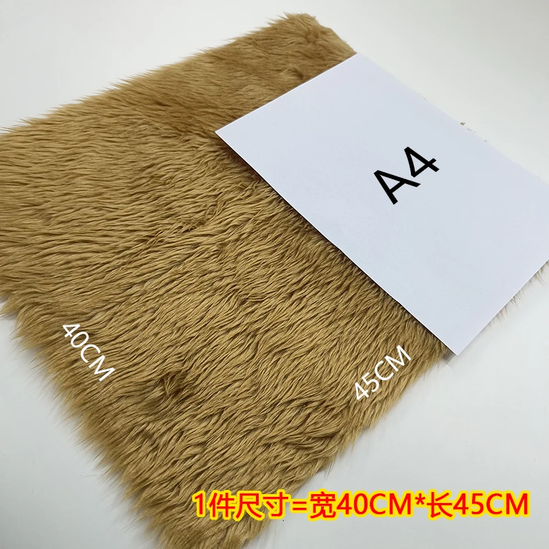 40X45CM Artificial 3CM Fur Fabric For Making Cotton Dolls Hair Plush Cloth Hand Sewing Material DIY Clothing Accessories Fabrics