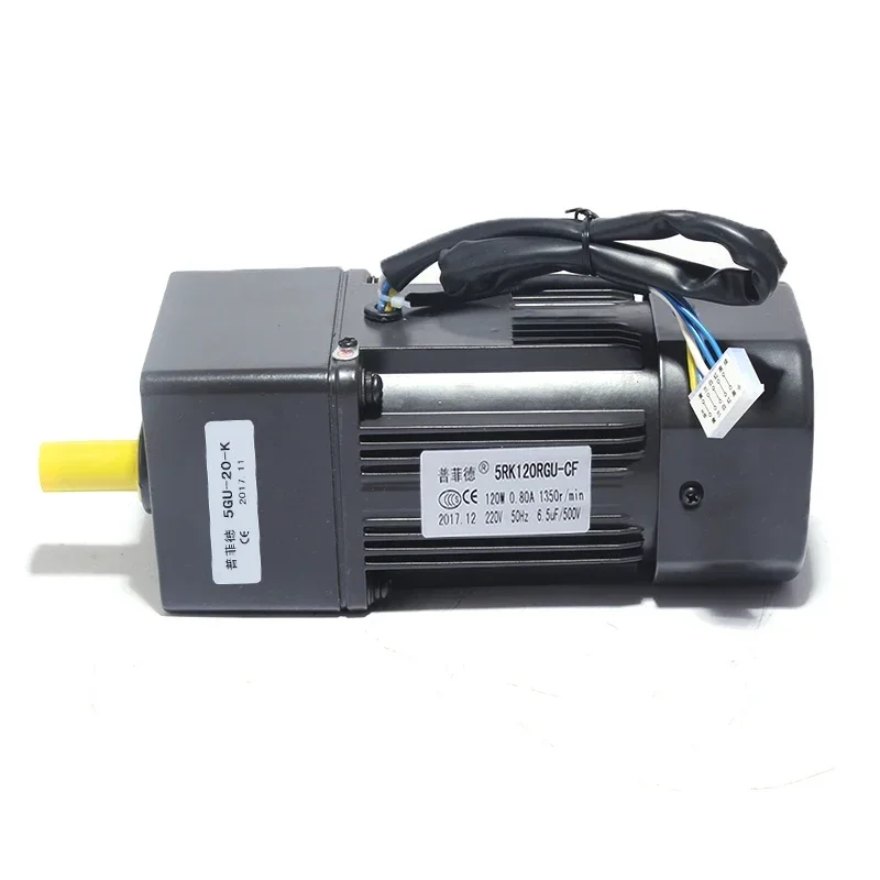 

5RK120GU-CF 220V AC Geared Motors 120W Induction Small Machine 2.7/4.5/9/18/22/27/45/90/108/135/180/270/ with US-52 Governor