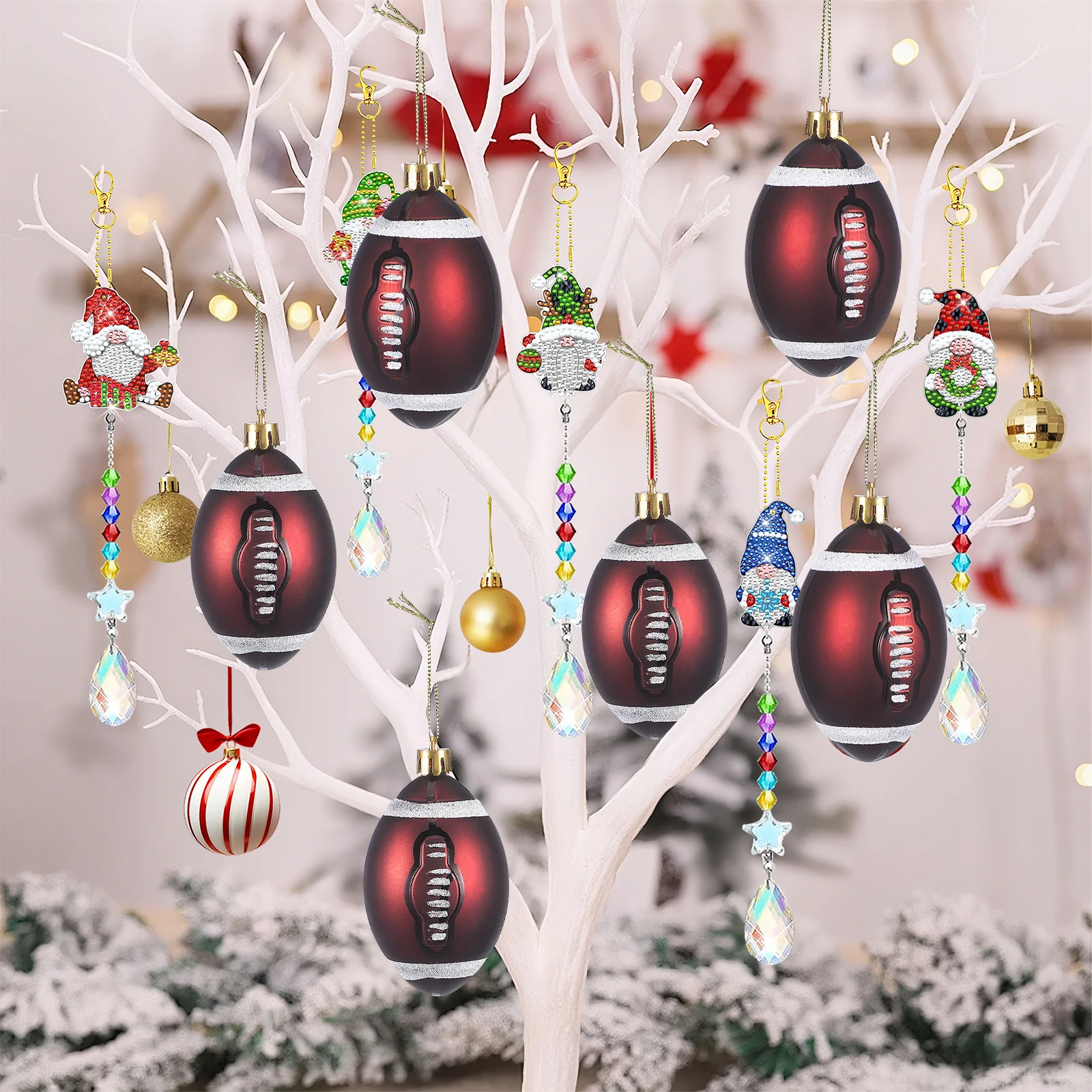 

6Pcs 6Cm Christmas Ball Ornaments Premium Quality Bauble Decor Festive Hanging Balls for Holiday Home Party Tree Decoration