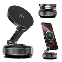 Magnetic Wireless Charger Holder Vacuum Phone Stand for Magsafe iPhone 17-12 Pro Max 360° Adjustable Suction Cup Car Dashboard