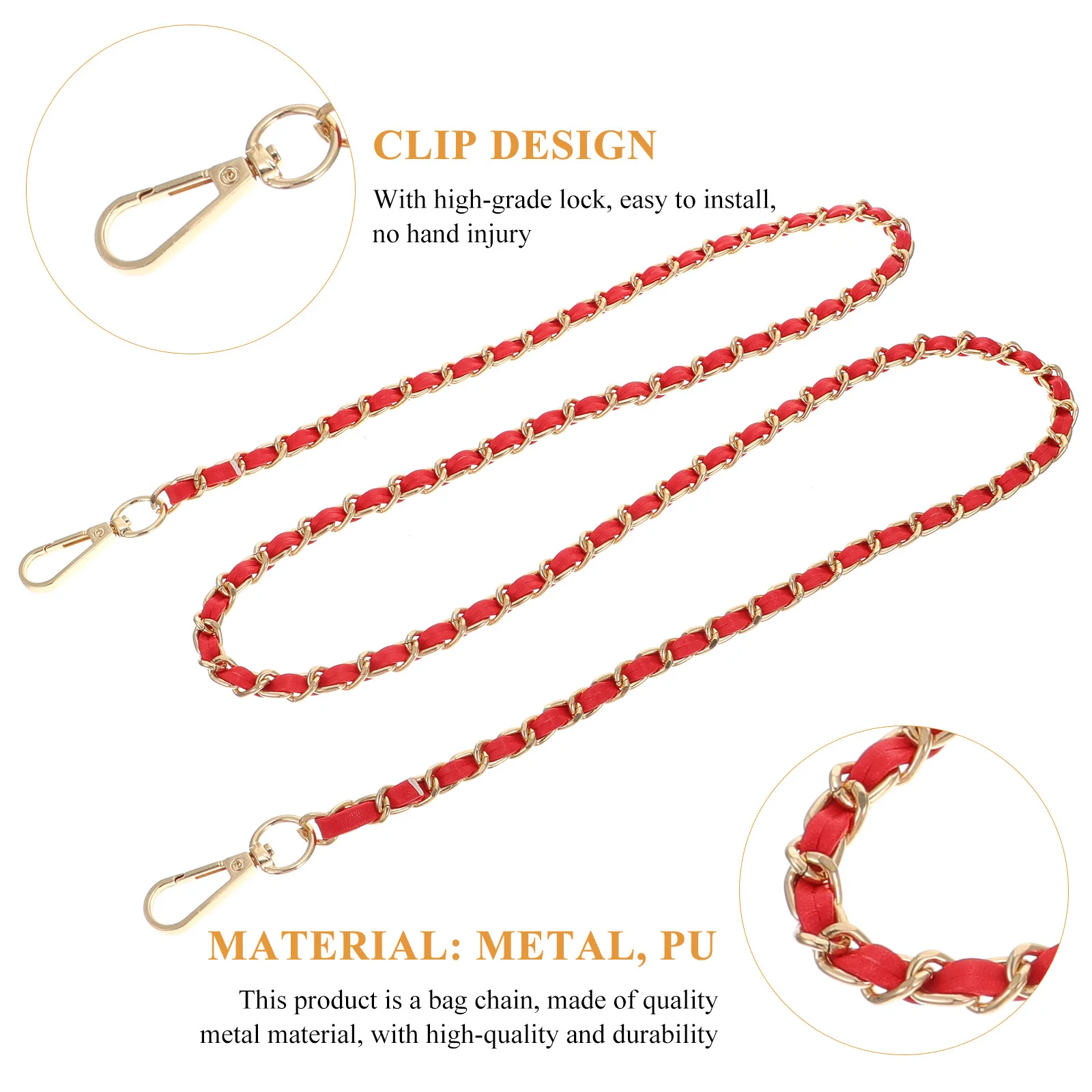 2 قطعة سلسلة حقيبة معدنية أنيقة سهلة التركيب أبازيم معلقة DIY براثن حقائب اليد حقائب صغيرة سلسلة حقيبة الإكسسوارات #6