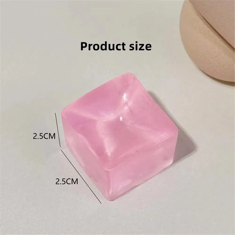 10 قطعة الإصدار الصغير الإجهاد شفافة صغيرة كتلة الجليد قرصة الموسيقى الأطفال محاكاة الاسترخاء المزاج الضغط لعبة عيد ميلاد Gif