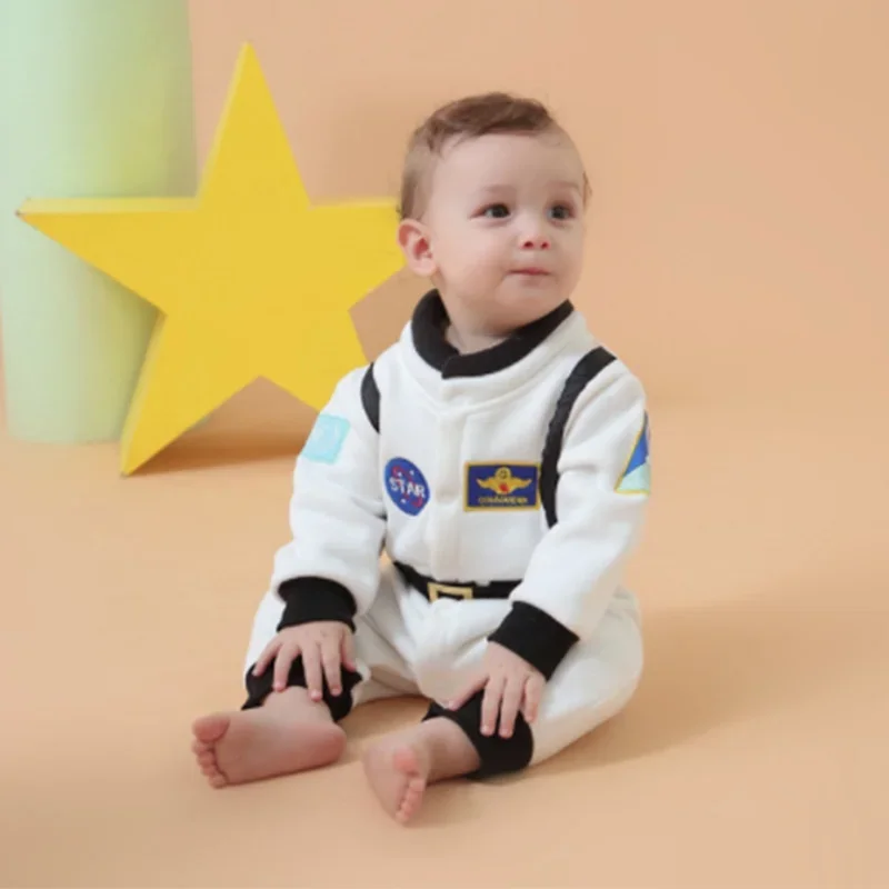 Astronaut Costume for Baby Boy 1 Year Old Toddler Infant Birthday Theme Party Cosplay Space Suit newborn photography romper