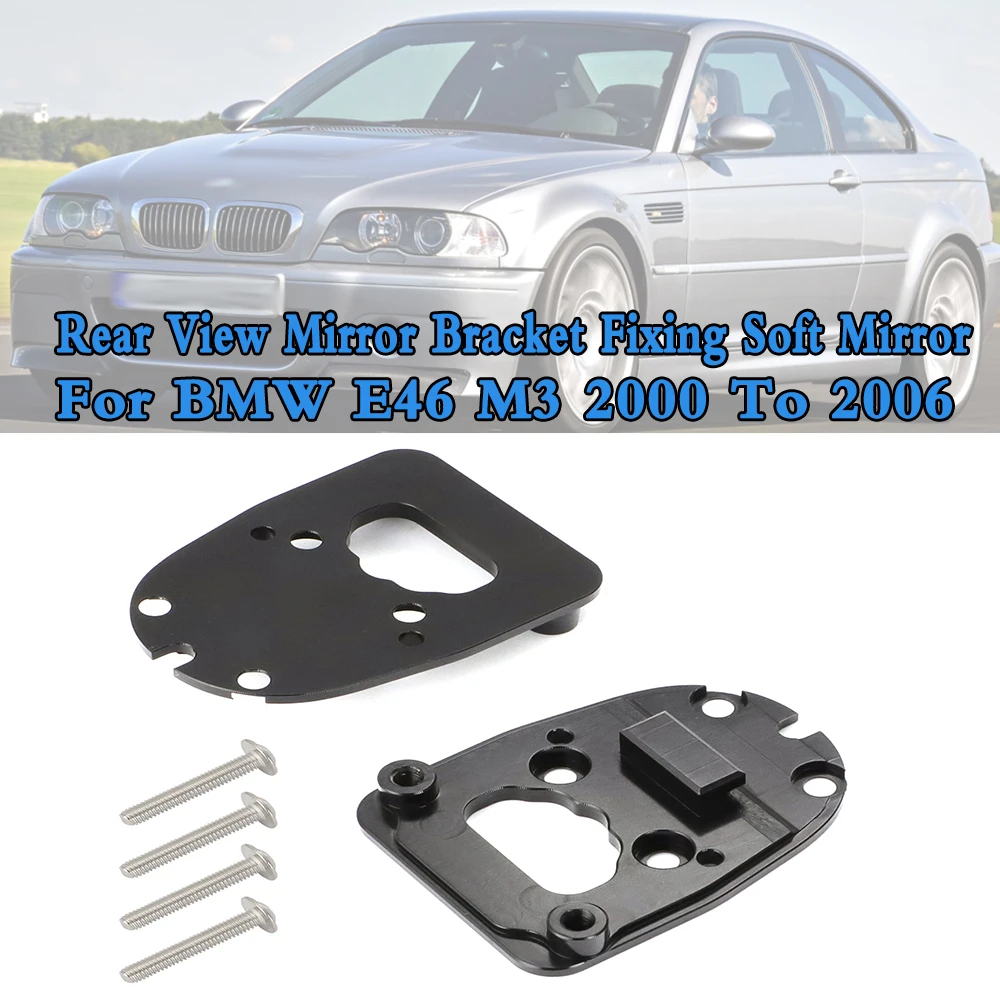 

New E46 M3 Wing Mirror Bracket Fixes The Floppy Mirror Fits For BMW E46 M3 2000 To 2006 6061 Aluminum Parts 2Pcs/set