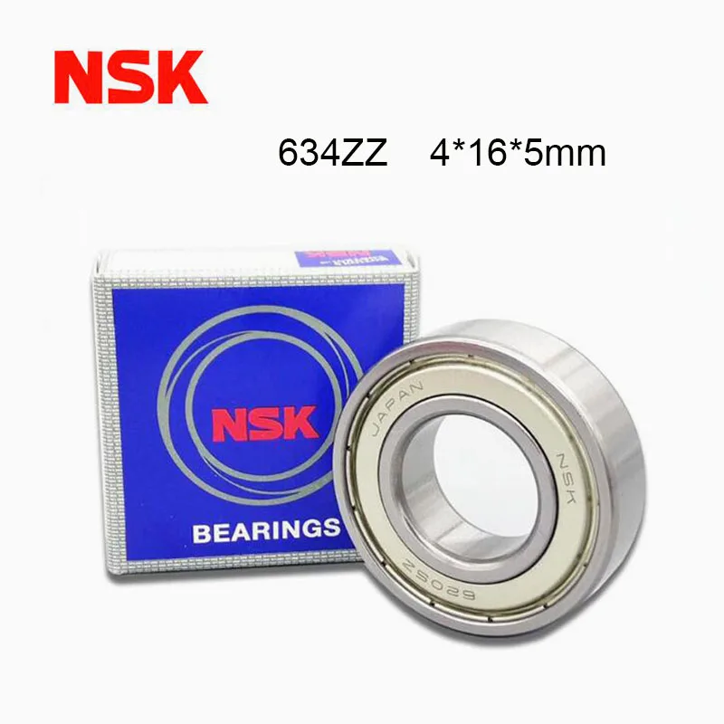 

JAPAN NSK 634ZZ Bearing 4*16*5 mm 5/10Pcs ABEC-7 R1640H 634Z Miniature 634 ZZ High Speed Ball Bearings Corrosion Resistance