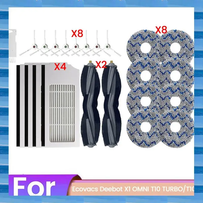 

AT53 23 шт. щетка-фильтр и ткань для швабры для Ecovacs Deebot X1 OMNI T10 TURBO T10, аксессуары для пылесоса, запасные части