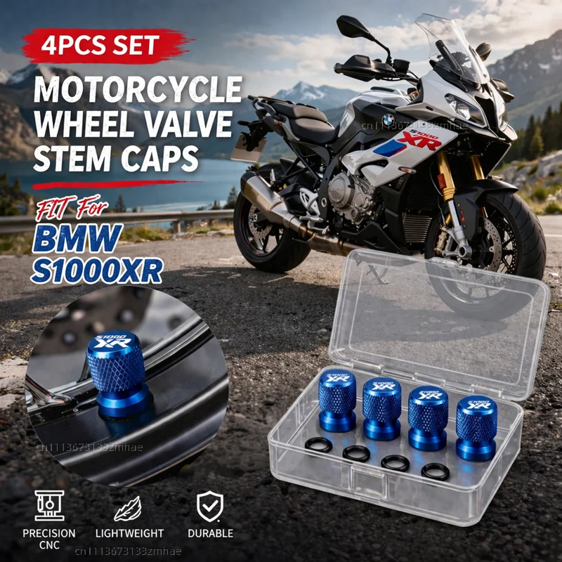 

For BMW S1000XR S1000 XR S 1000 XR Motorcycle Accessories CNC Aluminum Tire Valve Stem Cap Air Port Cover Dustproof Wheel Rim