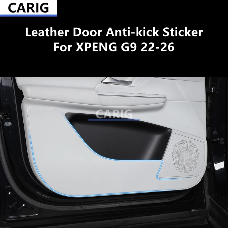 

For XPENG G9 22-26 Leather Door Anti-kick Sticker Modified Interior Car Film Accessories Refit Modification Decoration