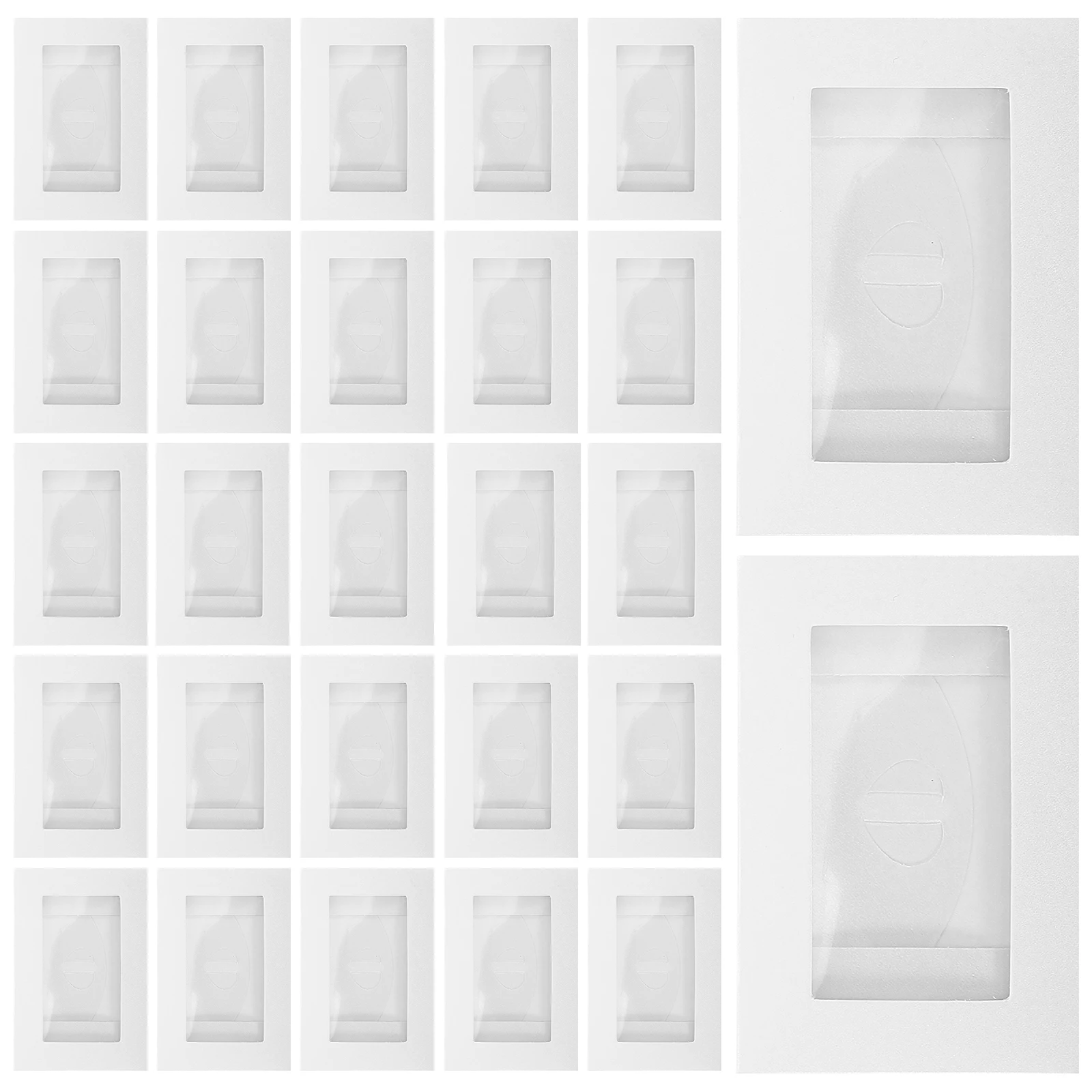 

50pcs Creative Invitation Set Mini Decorative Envelopes Card Sleeves Blank Rectangular Western Heart Clasp Stationery Packaging