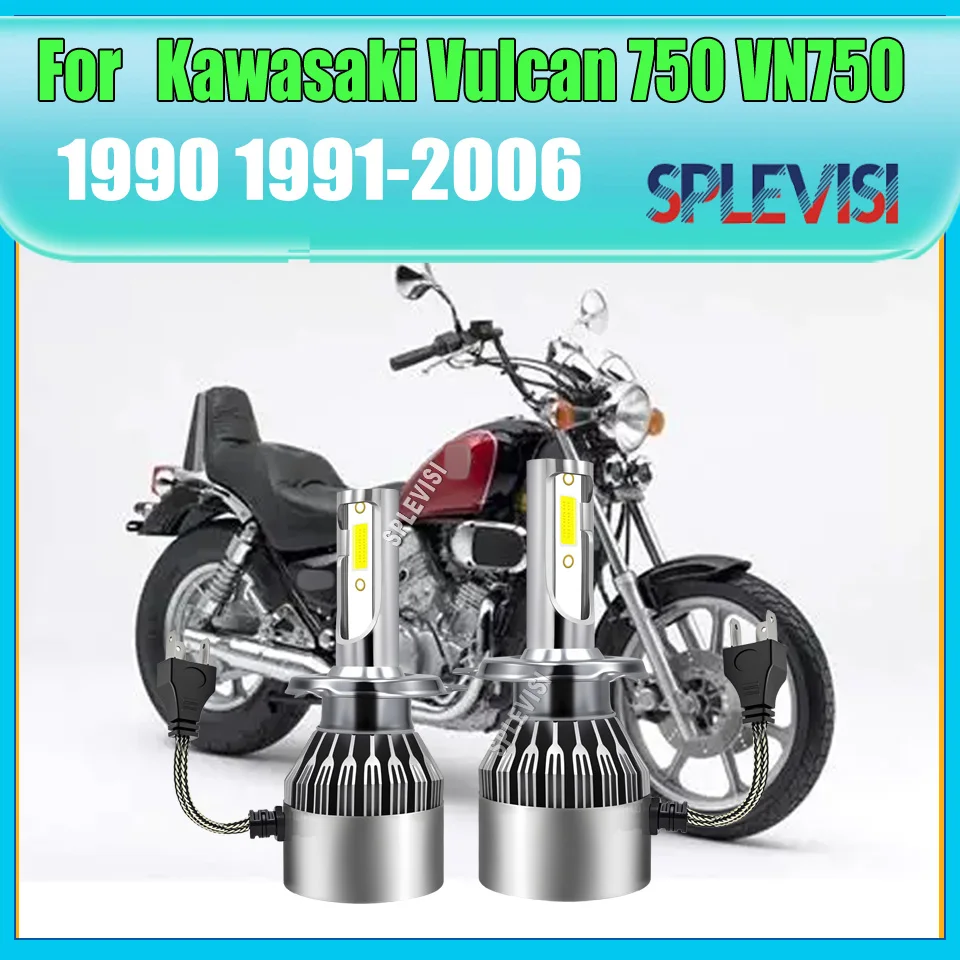 

H4 9003 Driving Headlamp Bulbs-provided a great driving experience For Kawasaki Vulcan 750 VN750 1990 1991 1992 1993 1994-2006