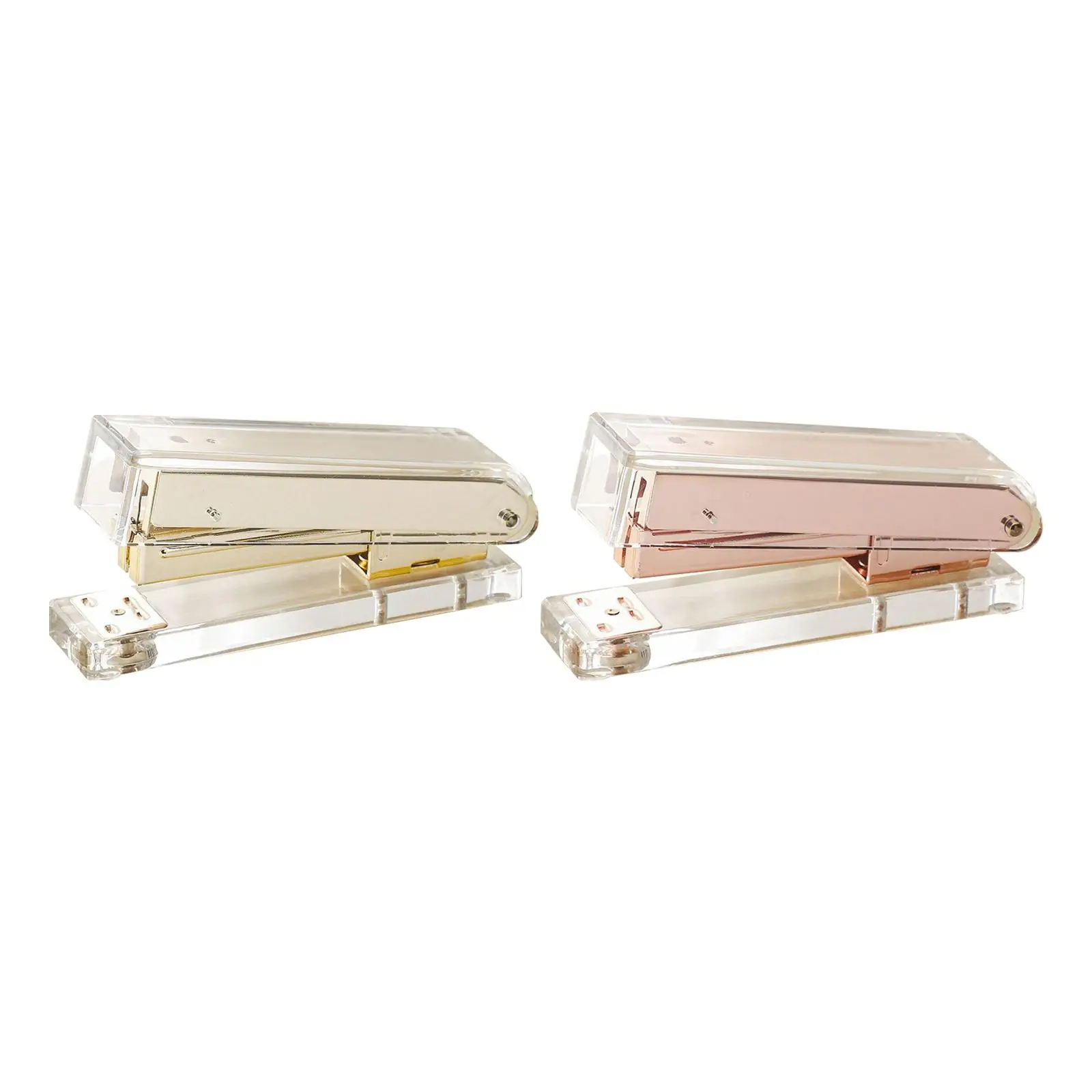 Clear Stapler Gift Stationery Acrylic Standard Stapler for Home School Office Student Teacher