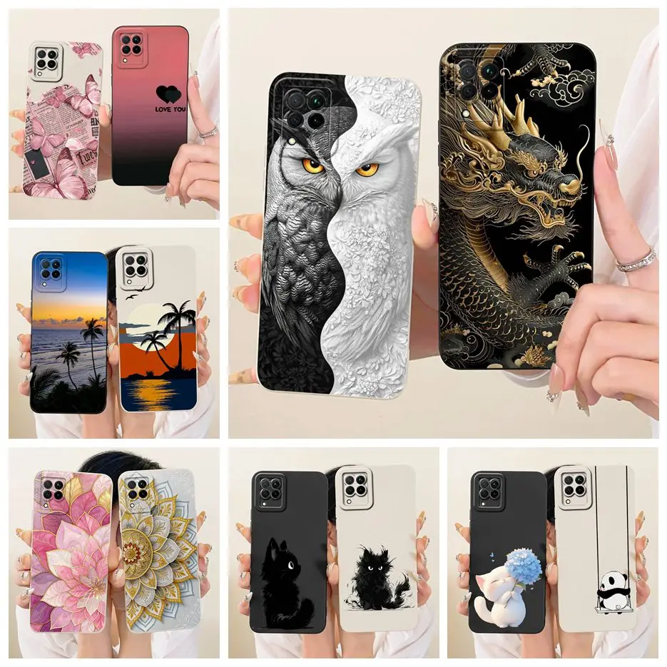 Funda para Huawei Nova 7i JNY-L22B, diseño de búho y dragón, cubierta pintada, funda de teléfono de TPU suave para Huawei P40 Lite P40Lite Nova7i