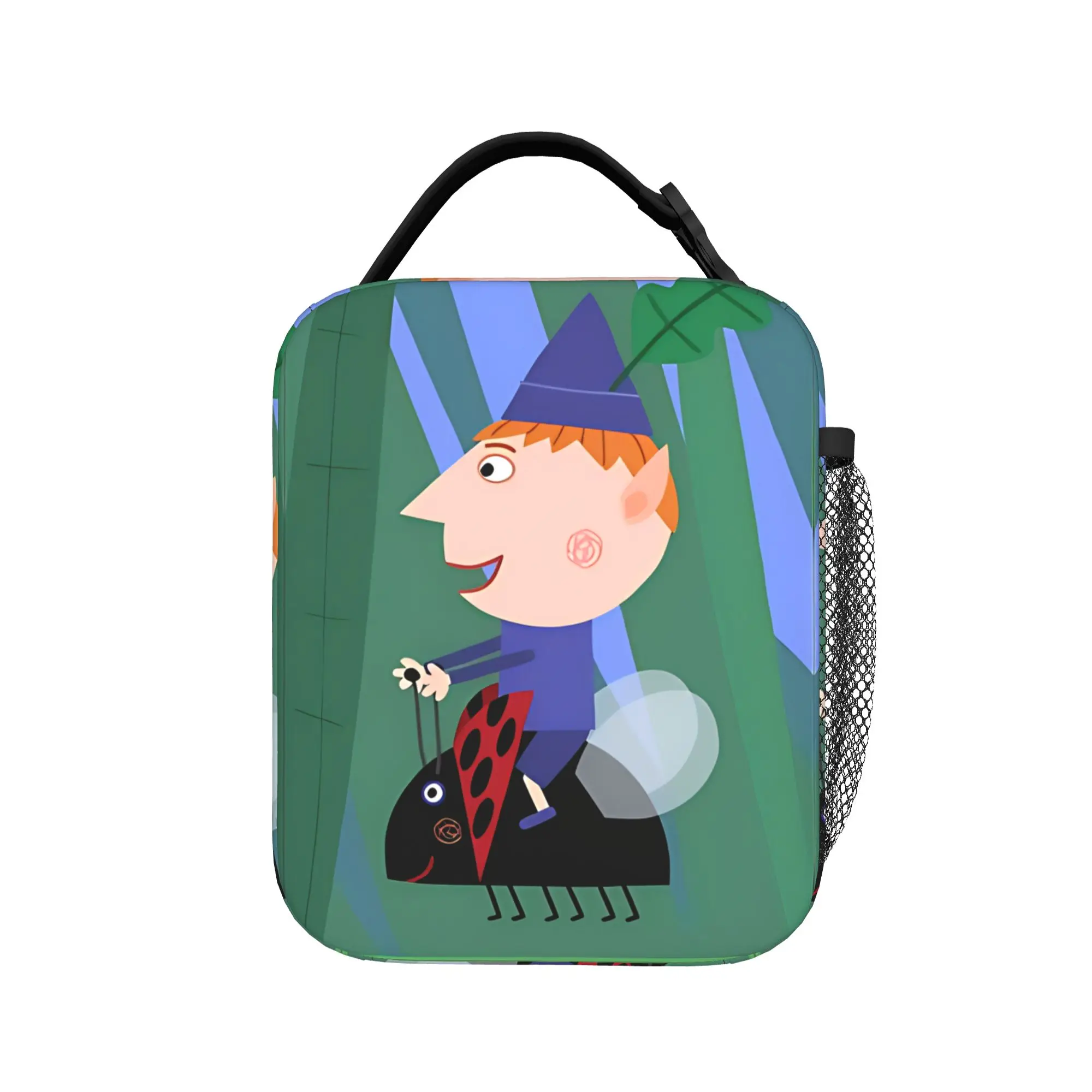 Ben And Holly's Little Kingdom Cartoon Insulated Lunch Bag Portable  Meal Container Thermal Bag Lunch Box Tote Office  Outdoor