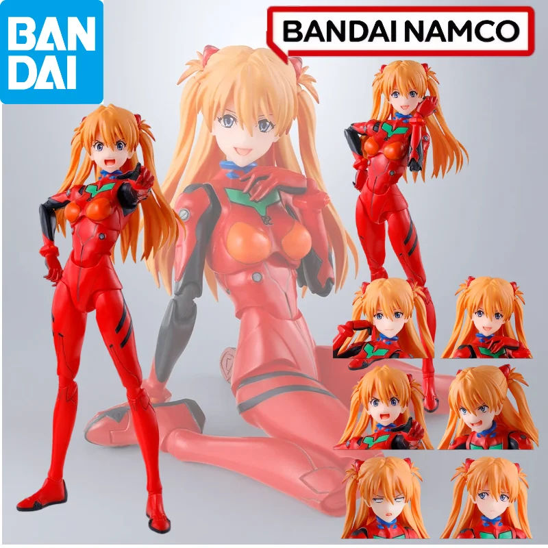 

In Stock Bandai SHF Neon Genesis Evangelion Souryu Asuka Langley Finished Model, Anime Toy, Figure for Collection