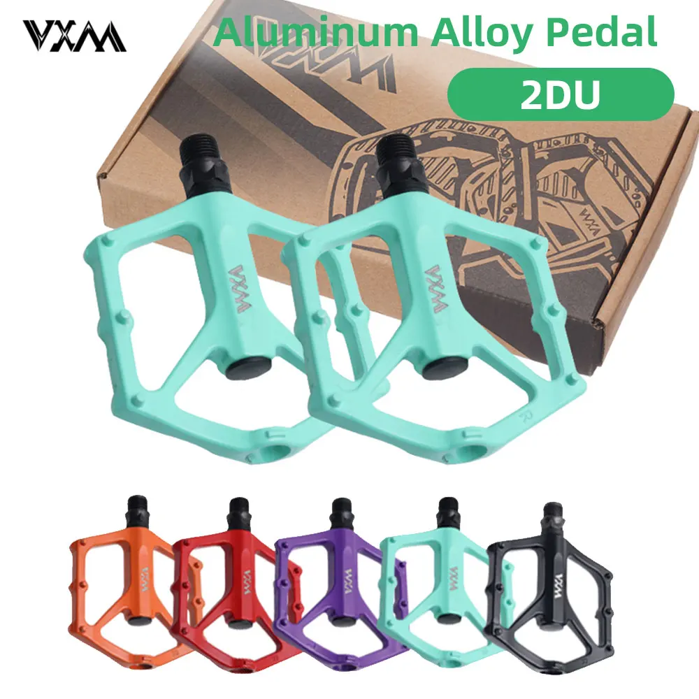 VXM 2 DU Bicycle Pedals Ultralight BMX MTB Road Bike Pedals Non-slip Aluminum Alloy Cycling Parts