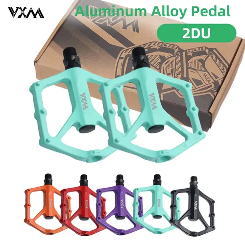 Imagen 1 del producto Pedales de bicicleta VXM 2 DU, pedales de bicicleta de carretera ultraligeros BMX MTB, piezas de ciclismo de aleación de aluminio antideslizantes