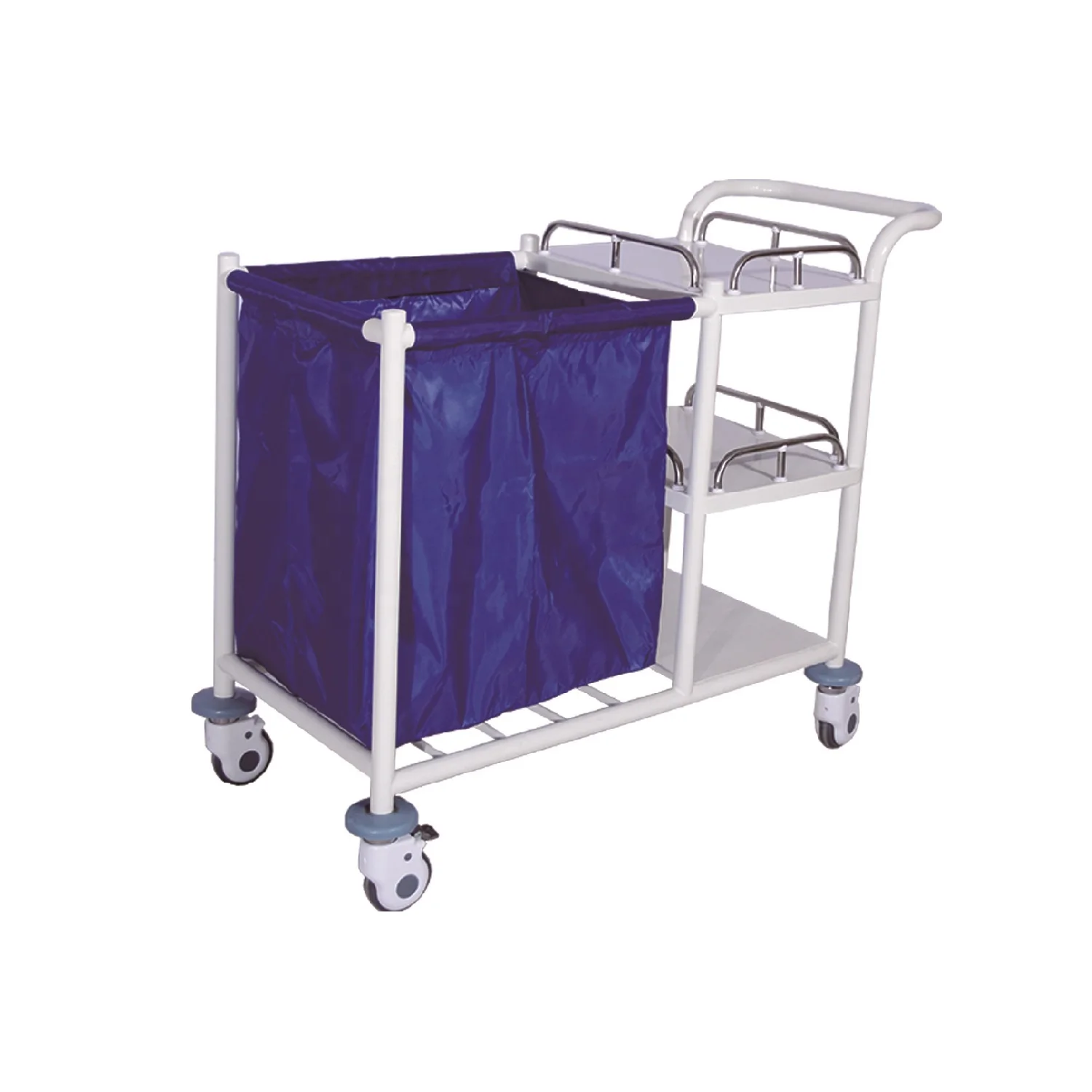 Manufacturer Hospital Laundry Trolley Medical Clean Linen Cart with Wheel