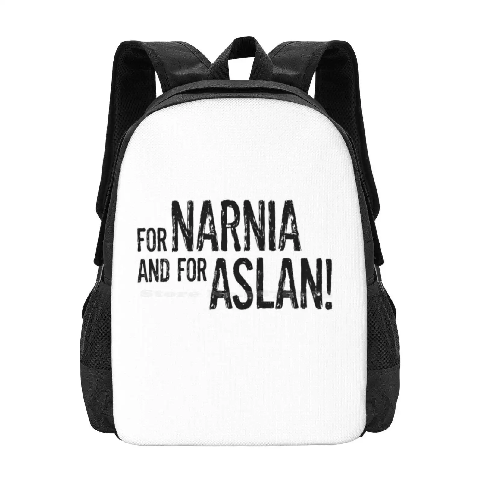 

For Narnia And For Aslan! Hot Sale Schoolbag Backpack Fashion Bags For Narnia And For Aslan Chronicles Of Narnia The Lion The