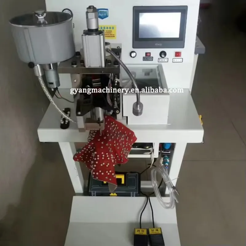Hot Selling Diamond Attaching Machine Mini Beading Attaching Machine Pearl Setting Nail Beads Fixing Machine 1 Operation Price