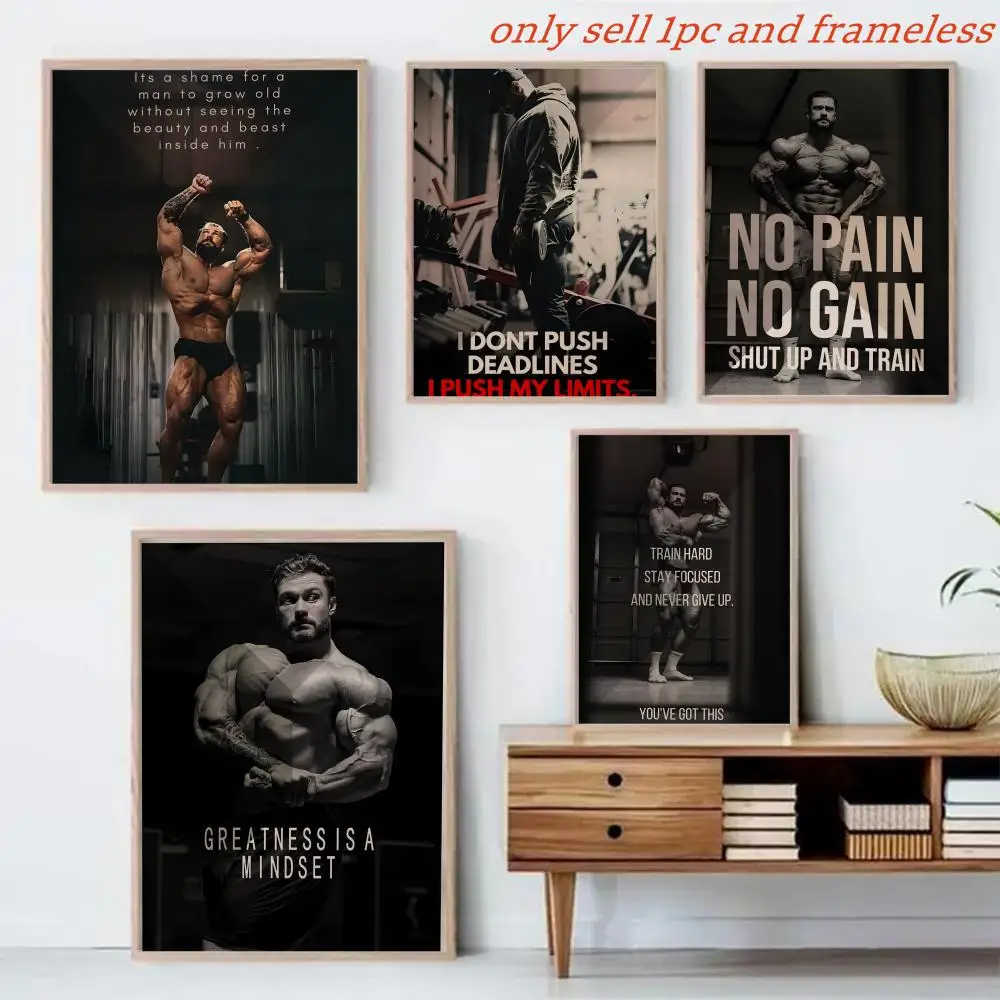 C-Chris Bumstead Fitness Quotes For Handsome Poster HD Poster Wall Art interior Hallway Home Decoration Holiday Gifts