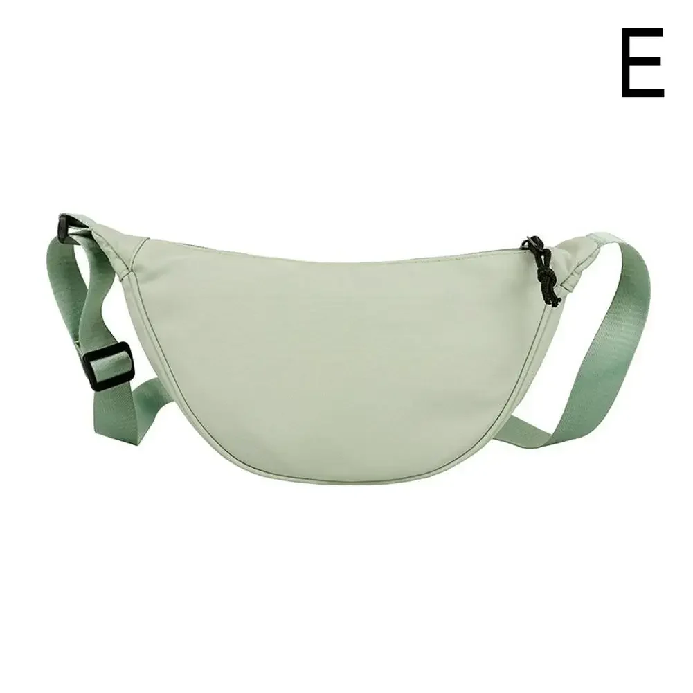 Nylon Crossbody Bag For Women Fashion Portable Casual Hobos Sport Chest Bag Underarm Bag Students Dumpling Shape Shoulder B X7R8