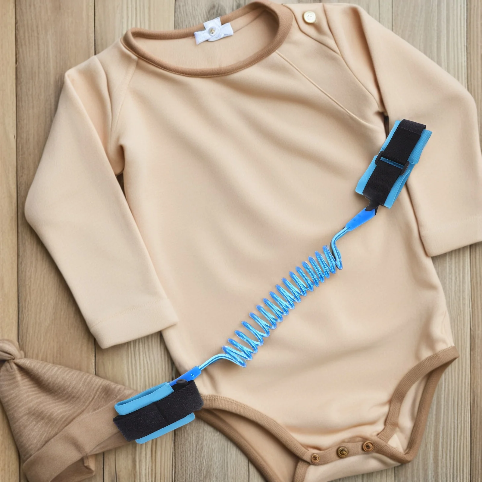 Тяговая веревка на запястье, детский поводок, анти-потерянный ремень, синяя двухслойная лента 1,5 м для детей, активный отдых на свежем воздухе в помещении