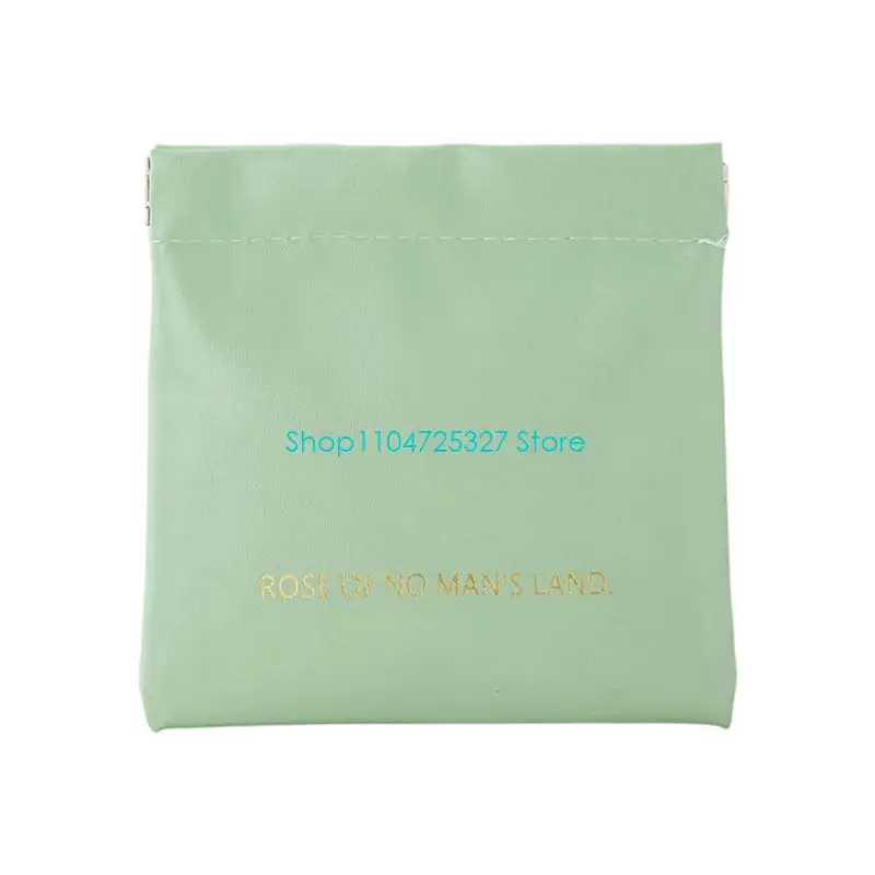 D8KF Automatic Closure Cosmetic Organizers PU Leather Travel Portable Storage