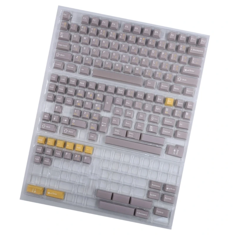 

896F 166Keys Keycap Set for Mechanical Keyboards Upgrades Key Caps