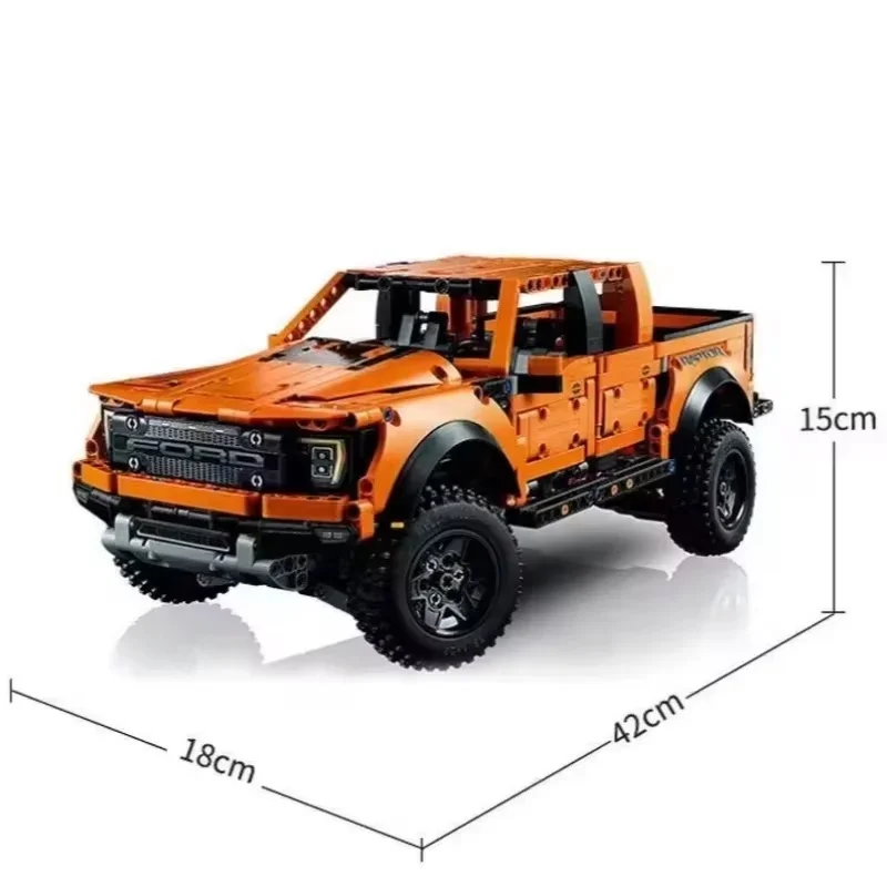 1379Pcs Technical 42126 Ford Raptors F-150 Pickup Truck Sports Car Building Blocks Racing Vehicle Model Bricks Toys for Kid Gift