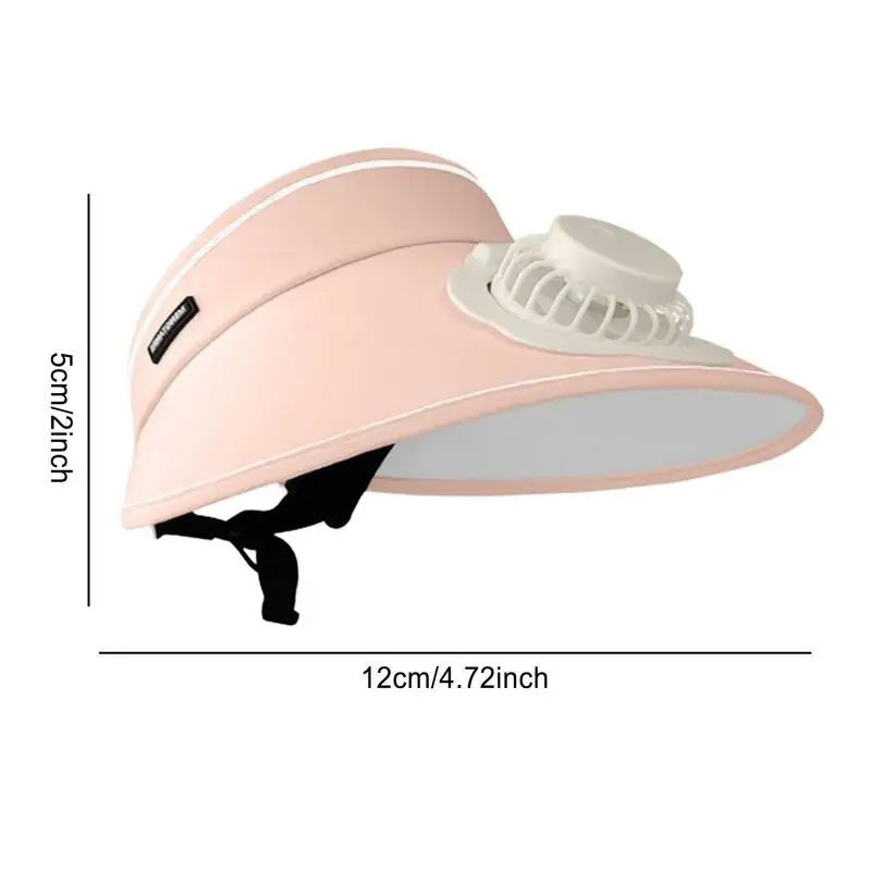 Chapeau pare-soleil avec ventilateur, aste par USB, portable, personnel, réglable, chapeau de sport, grande surface, protection solaire