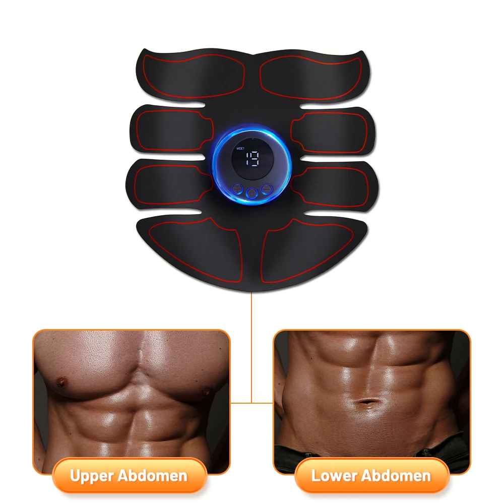 EMS Muscle Toner Abdominal Hip Trainer Weight Loss Fitness Shaping Electric Body Slimming Massager Muscle Trainer Rechargeable