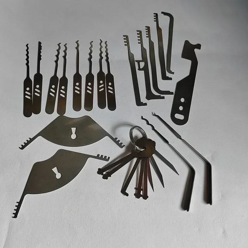 EDC Multitool ซ่อมประตูหวีเครื่องมือ Bypass Lockpicks เครื่องมือช่างกุญแจ Master Lock สําหรับล็อคทั้งหมด Master Combo Lock ชุดบํารุงรักษา