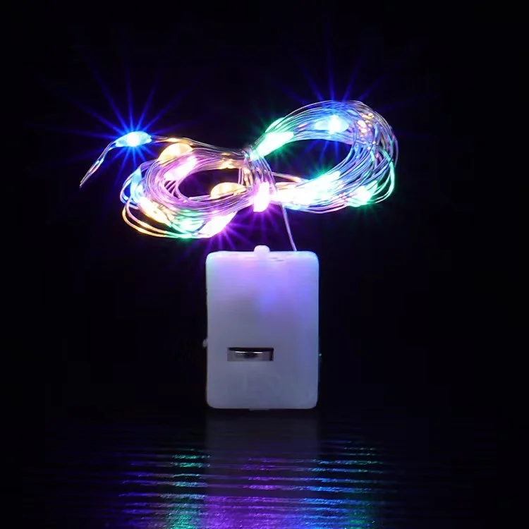 1/5/10 stücke Lichterkette String-Taste Batterie Licht Wohnkultur Wohnzimmer Schlafzimmer Garten Weihnachten Hochzeit Neue Jahr ornament Girlande