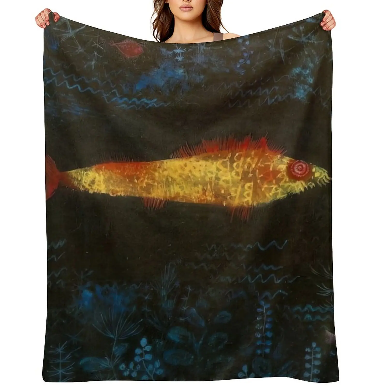 

paul klee German artist artwork, paul klee art Throw Blanket anime Bed linens Beach Sofa Blankets