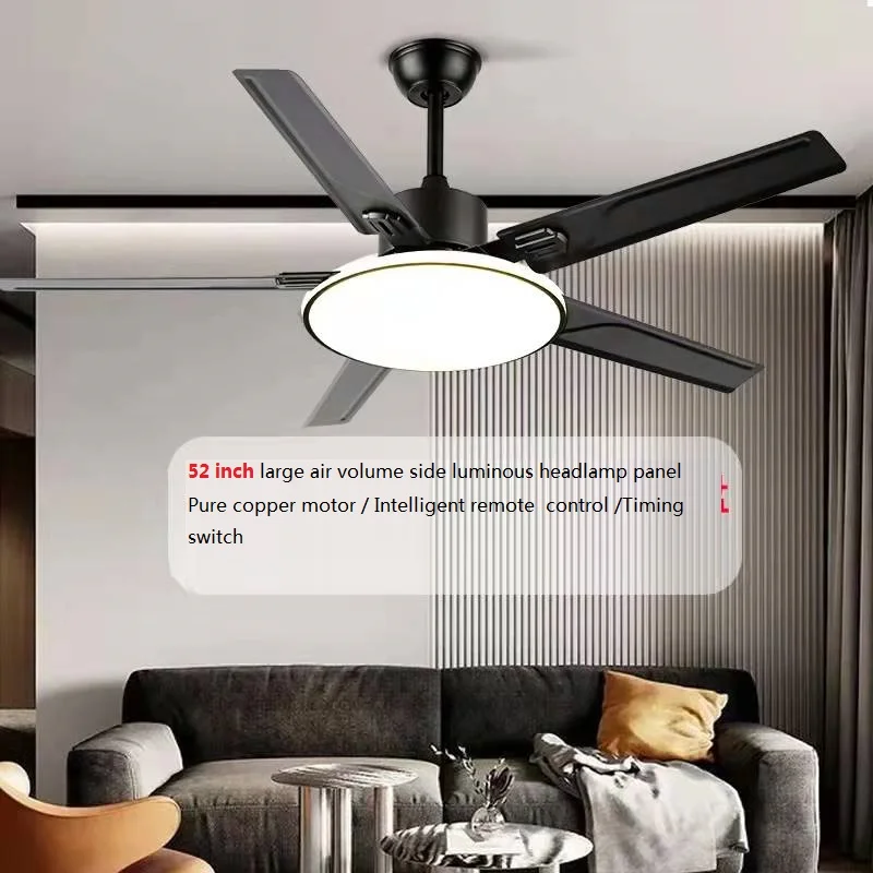 American  Home Living Room Bedroom Dining Room Study Ceiling Fan Light DC Frequency Conversion 6 Speed Wind Remote Controller