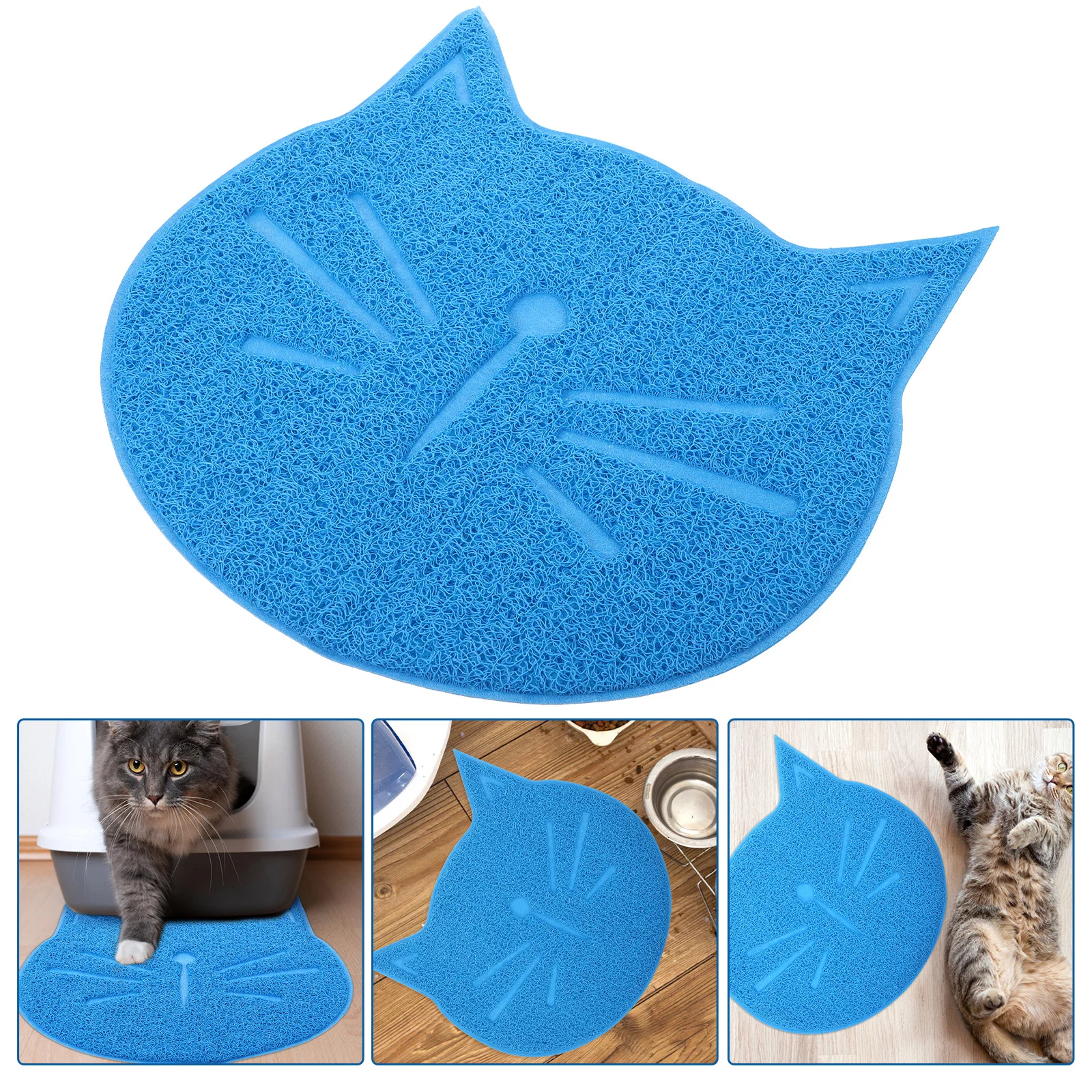 Gato placemat durável antiderrapante à prova dwaterproof água gato tigela tapete protetor de chão conforto tapete de jantar pet placemat acessório do cão