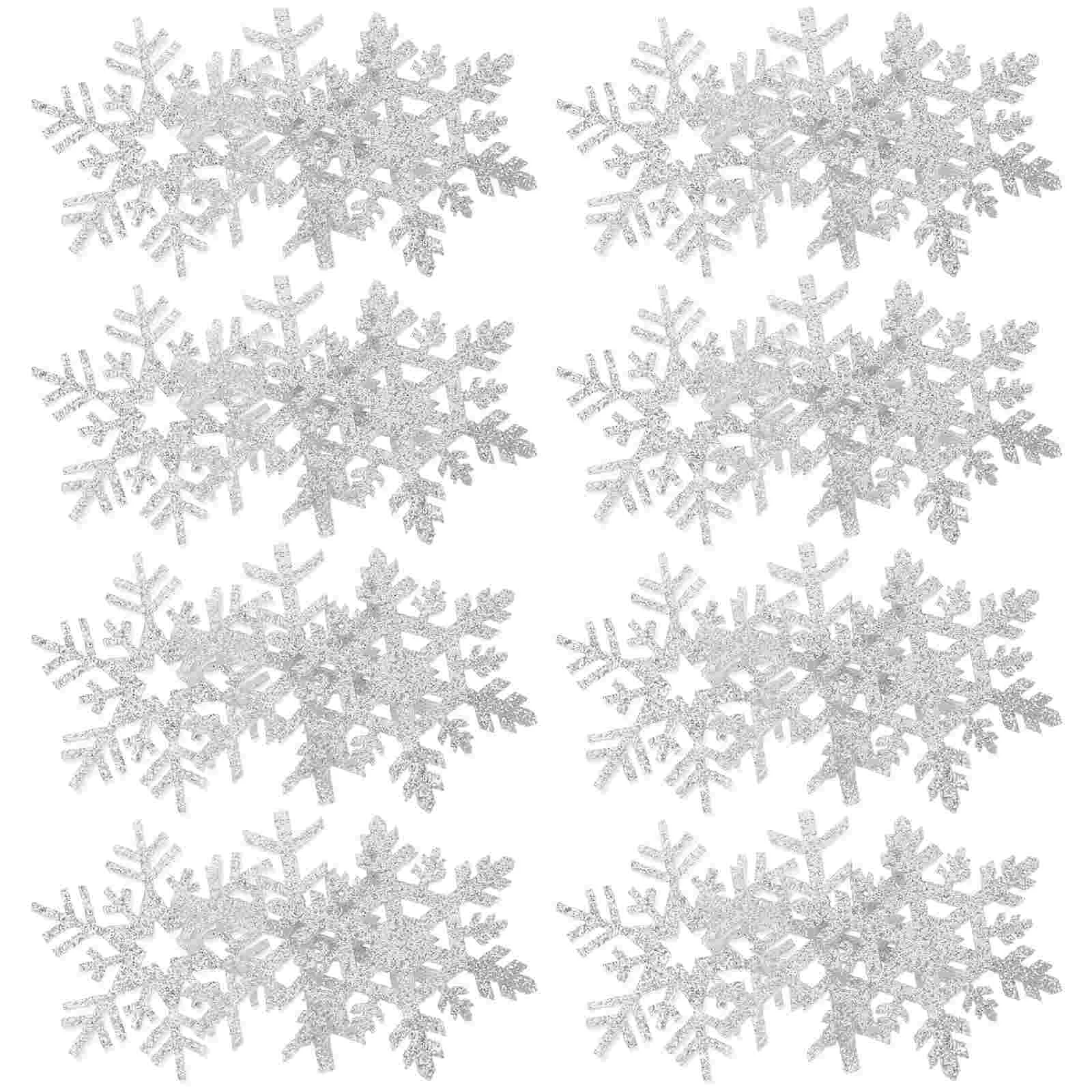 30 stuks sneeuwvlokstickers patch ambachtelijke kleding naaien accessoires vintage decor kerst DIY hoofdtooi rekwisieten patches