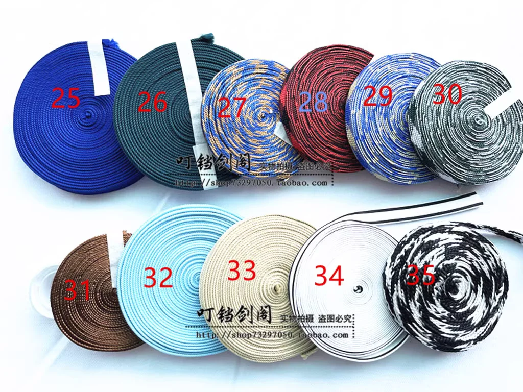 5 meters Silk Cotton Blended Tsuka-maki or Sageo Cord Rope for Japanese Samurai Katana Uchikatana Tsuka or Saya, Multiple Colors