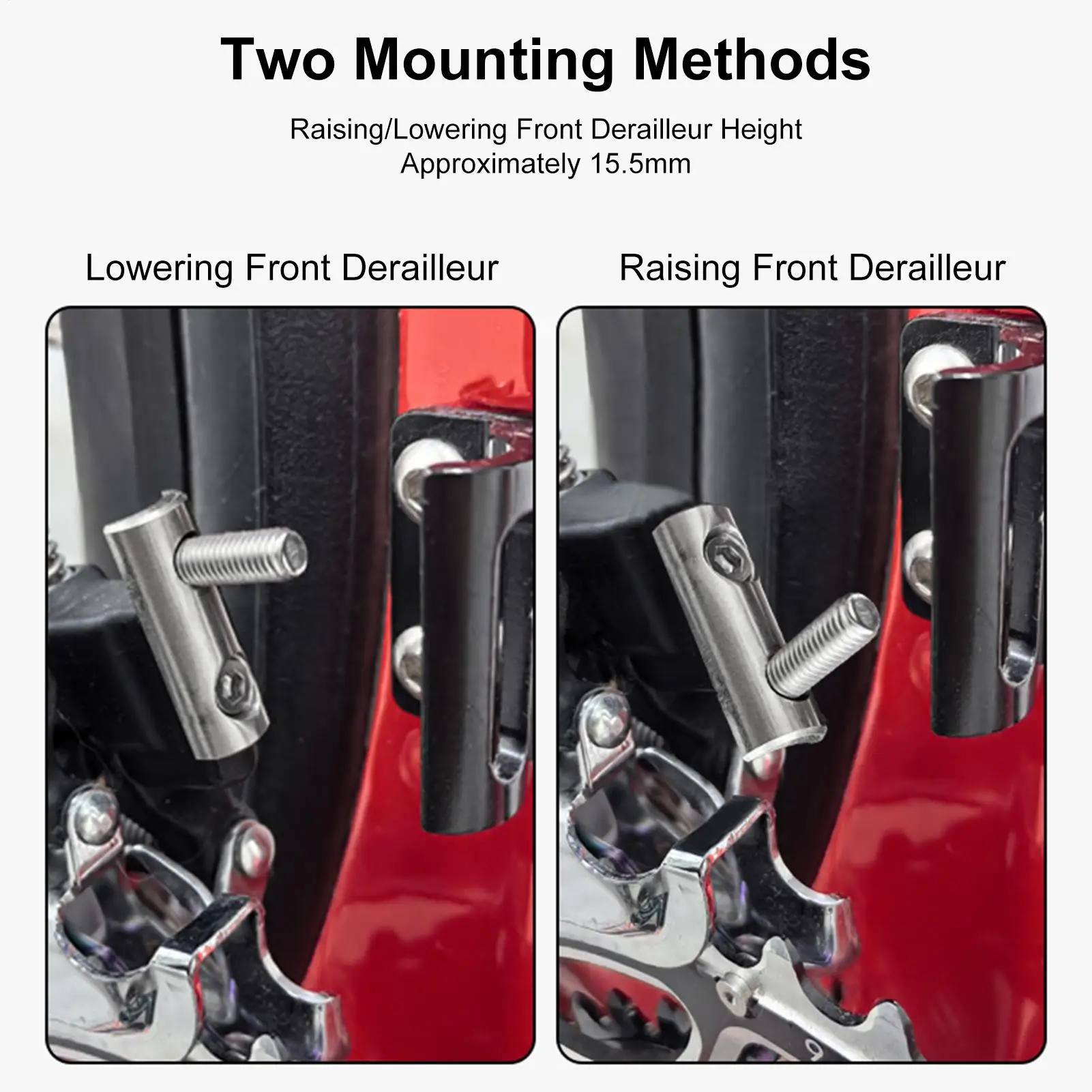 

Удлинитель переднего переключателя шоссейного велосипеда, детали из нержавеющей стали, удлинитель вешалки переключателя для горного шоссейного велосипеда, езды на открытом воздухе